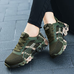Thick Sole Camo Sneakers for Couple - Trail Running Sports Shoes