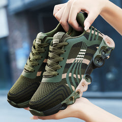 Thick Sole Camo Sneakers for Couple - Trail Running Sports Shoes