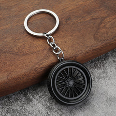 Car Tire Keychain Unique Backpack or Key Pendant