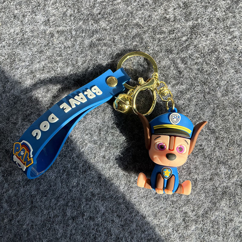 1pc Cartoon Keychain PVC Key Ring Backpack Ornaments Women Bag Pendant