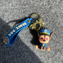 1pc Cartoon Keychain PVC Key Ring Backpack Ornaments Women Bag Pendant