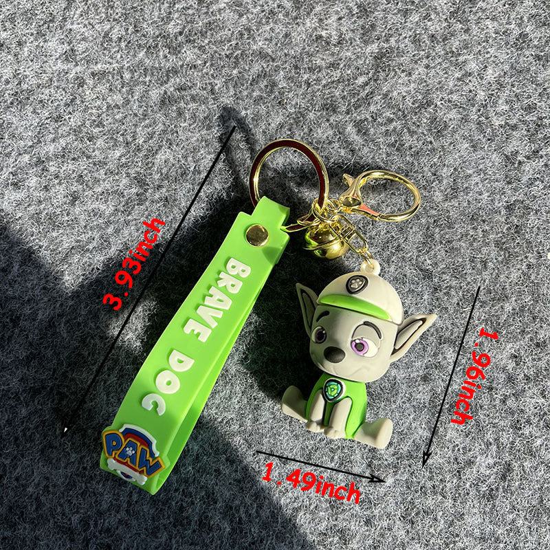 1pc Cartoon Keychain PVC Key Ring Backpack Ornaments Women Bag Pendant