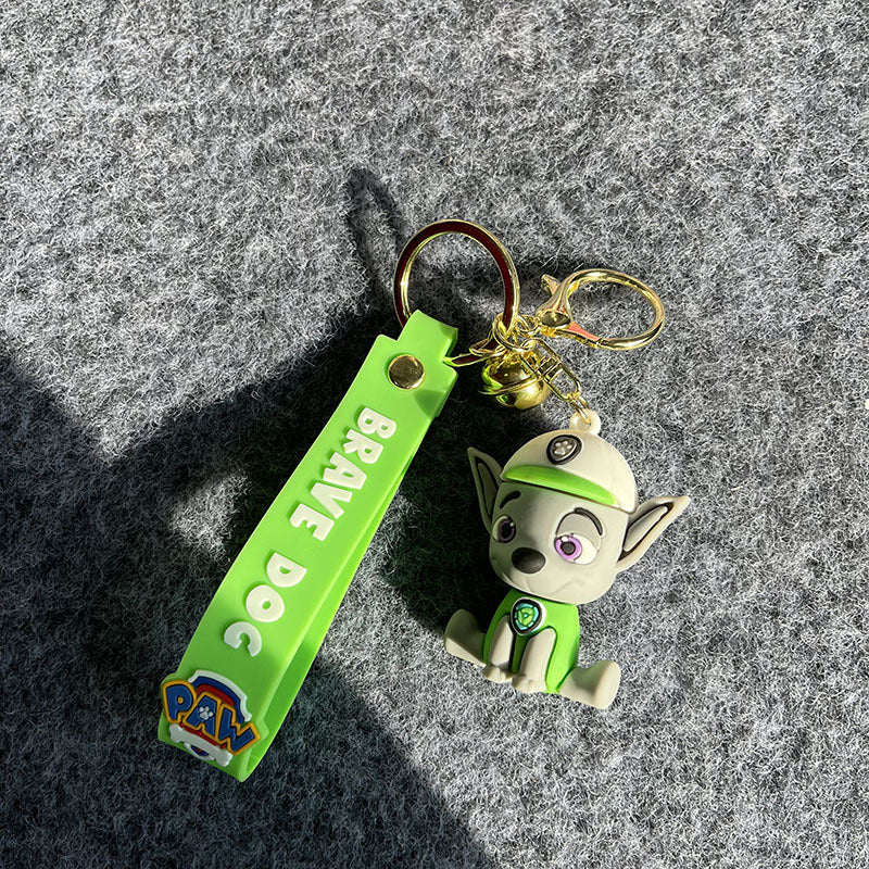 1pc Cartoon Keychain PVC Key Ring Backpack Ornaments Women Bag Pendant