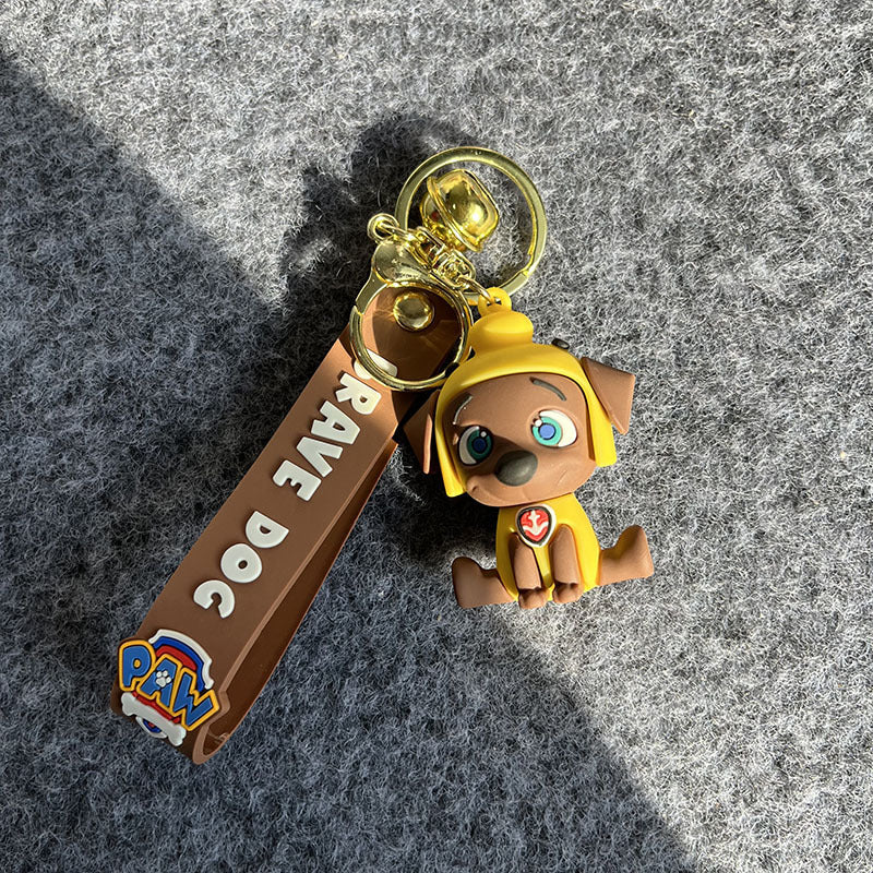 1pc Cartoon Keychain PVC Key Ring Backpack Ornaments Women Bag Pendant