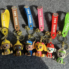 1pc Cartoon Keychain PVC Key Ring Backpack Ornaments Women Bag Pendant
