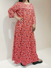 Boho Nightdress Women's Plus Allover Floral Print