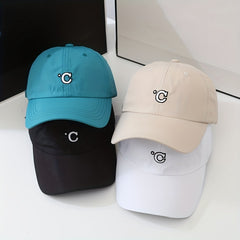 C Embroidery Baseball Cap Candy Casual Adjustable Dad Hats Unisex Couple Sun Hat