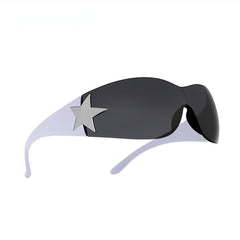 Men's Star Pattern Punk Sunglasses Goggle UV400
