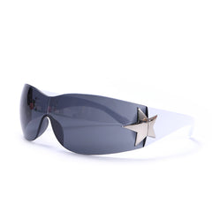 Men's Star Pattern Punk Sunglasses Goggle UV400