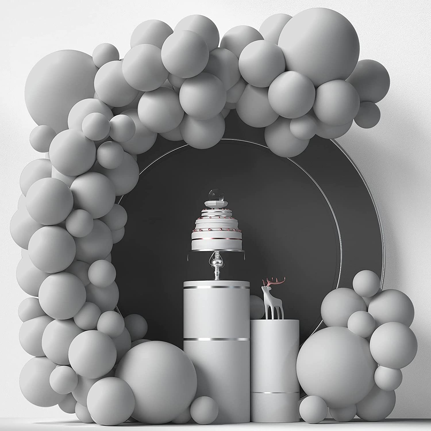 84pcs Light Balloon Garland Arch Kit Happy Birthday Baby Shower Wedding Balloons