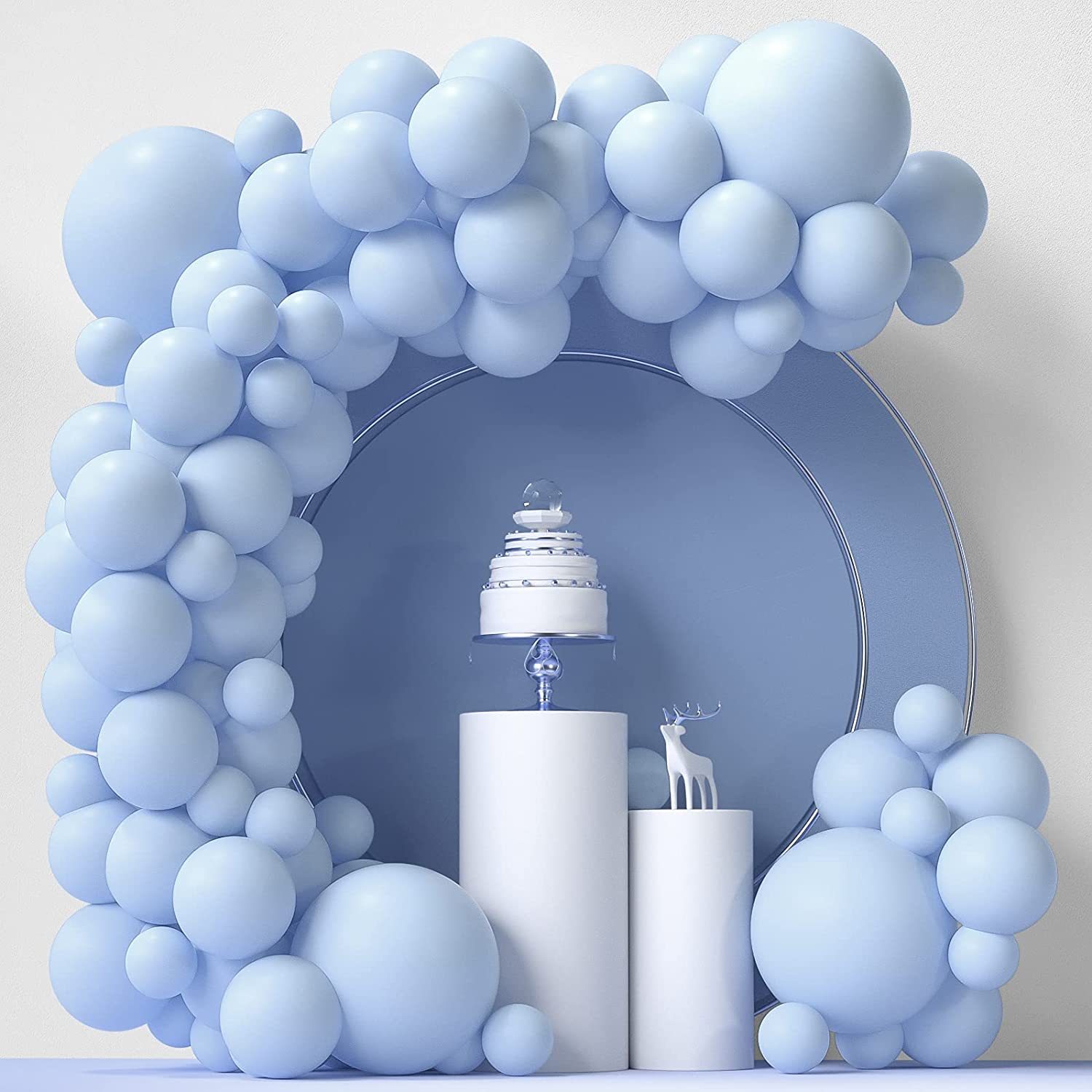 84pcs Light Balloon Garland Arch Kit Happy Birthday Baby Shower Wedding Balloons