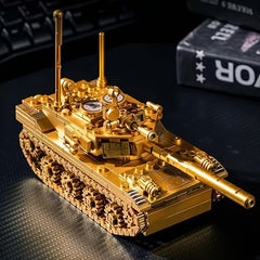 ABS Tank Model Kit Golden & Army Green Educational Toy