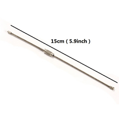 3pcs Stainless Steel Keychain Cable for Outdoor Hiking