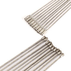 3pcs Stainless Steel Keychain Cable for Outdoor Hiking