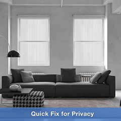 Frosted Reeded Glass Window Film Heat Blocker