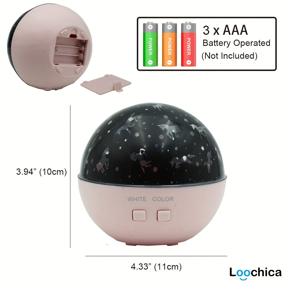 Romantic Unicorn Projector Night Light for Ages 1-14