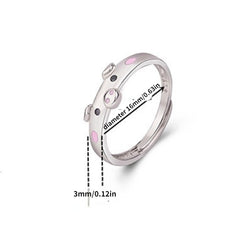 Girls Creative Pig Adjustable Ring Decorative Accessories Gift