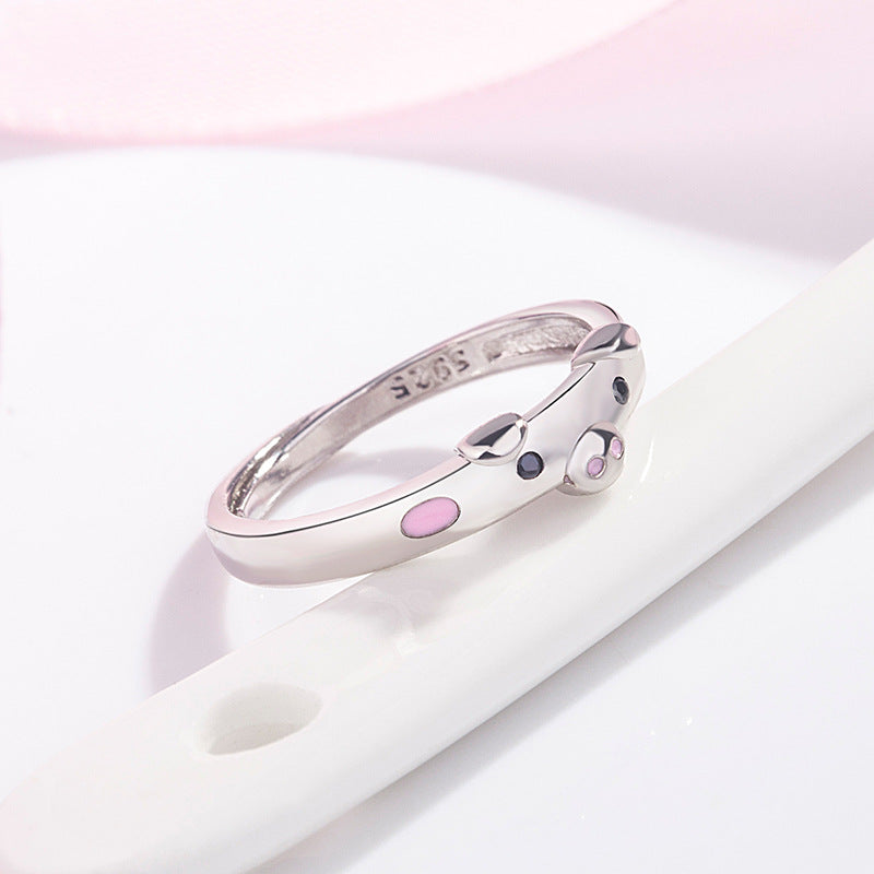Girls Creative Pig Adjustable Ring Decorative Accessories Gift