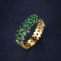 Copper Promise Ring with Zircon for Women