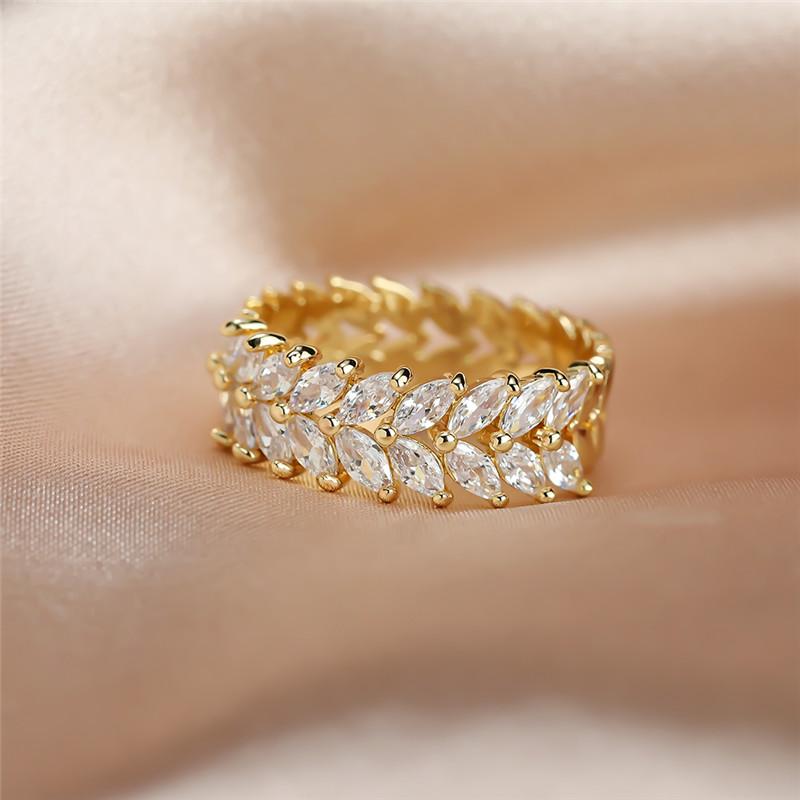 Copper Promise Ring with Zircon for Women