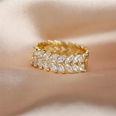 Copper Promise Ring with Zircon for Women
