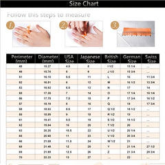 Copper Promise Ring with Zircon for Women