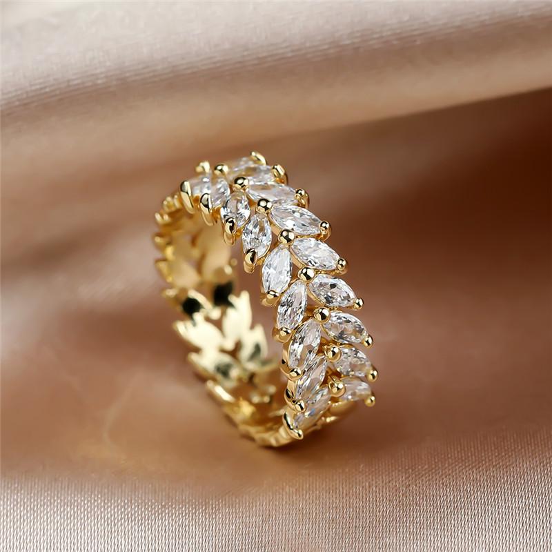 Copper Promise Ring with Zircon for Women