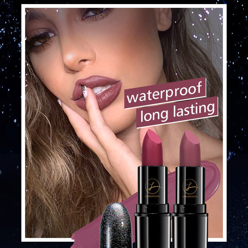 Longwear Matte Lipstick 6 Colors Waterproof Velvet Finish