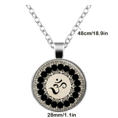 Om Time Gemstone Keychain Necklace