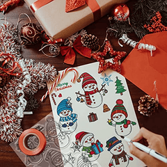 1pc Clear Silicone Stamps Christmas Clear Stamps Clear Rubber Scrapbooking Stamp