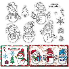 1pc Clear Silicone Stamps Christmas Clear Stamps Clear Rubber Scrapbooking Stamp