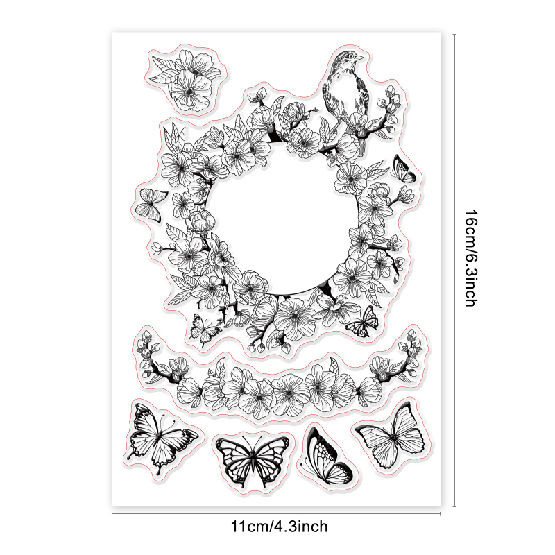 Silicone Clear Stamps for DIY Scrapbooking Cards Making