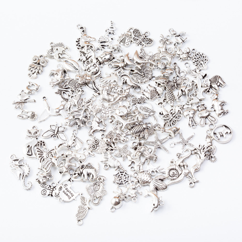 Metal Animal Styling Charm Mixed Pendants for DIY Bracelet Necklace Making