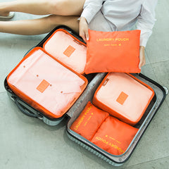 6pcs Travel Storage Bag Set Clothes Shoes Case Outdoor Camping Travel