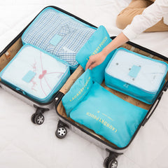 6pcs Travel Storage Bag Set Clothes Shoes Case Outdoor Camping Travel