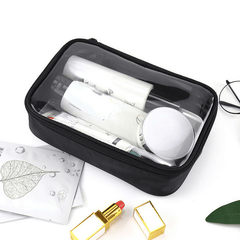 Clear Toiletry Bag Zipper Travel Makeup Cosmetics Unisex