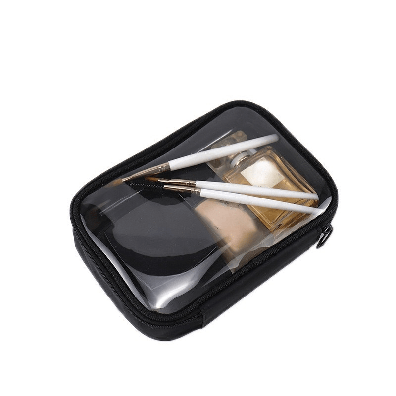 Clear Toiletry Bag Zipper Travel Makeup Cosmetics Unisex