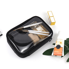 Clear Toiletry Bag Zipper Travel Makeup Cosmetics Unisex