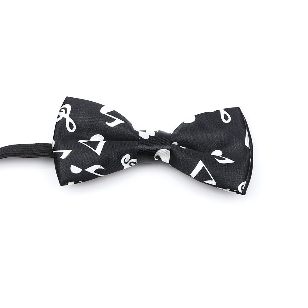 Boys Music Note Smiling Face Camouflage Block Mustache Bow Ties
