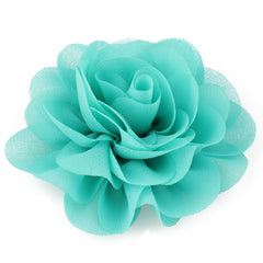 8 Newborn Chiffon Petals Poppy Flower Hair Clips for Kids Girls Hair Accessories