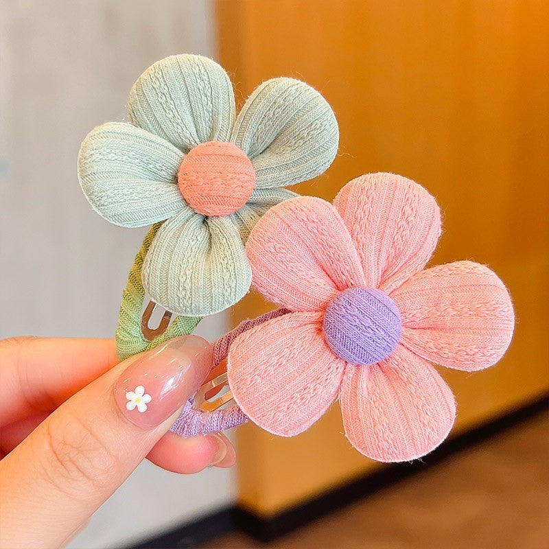 2pcs Baby Girls Flower Hair Clips Hair Pins Accessories