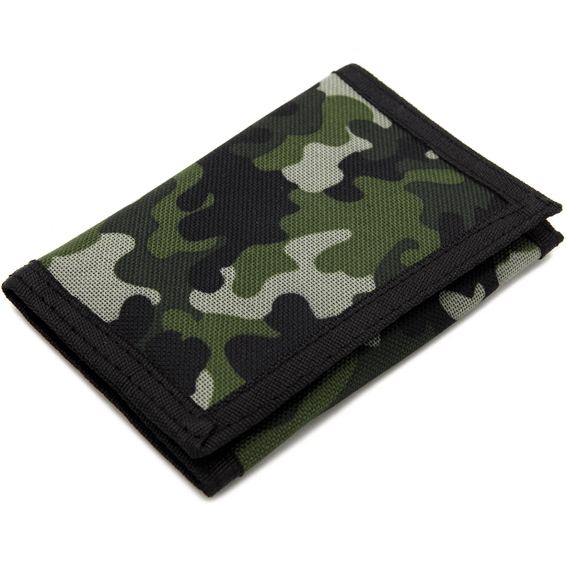Boys Camo Print Wallet with Zipper Coin Purse