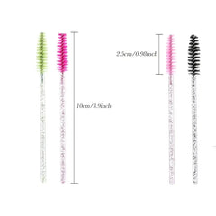 20 Pcs Crystal Eyelash Mascara Brushes Wands Applicator Makeup Kits