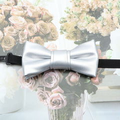 Boys Adjustable PU Leather Bowtie for Party Performance