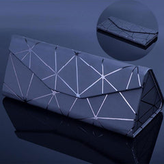 Portable Triangle Sunglasses Box PU Waterproof Eyewear Case