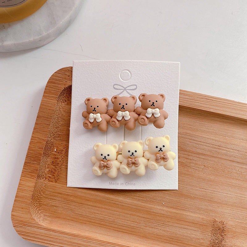 2pcs Girl's Sweet Bangs Hair Clips Hair Accessories
