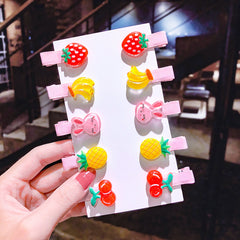 10pcs Cartoon Hair Clips for Girls & Kids