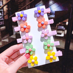 10pcs Cartoon Hair Clips for Girls & Kids