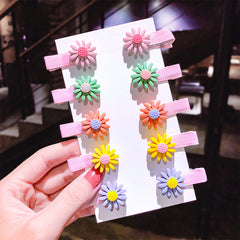 10pcs Cartoon Hair Clips for Girls & Kids