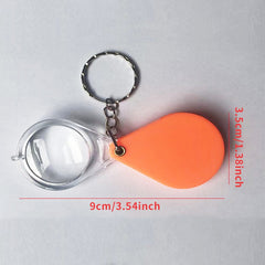 Portable Folding Magnifying Glass Key Chain